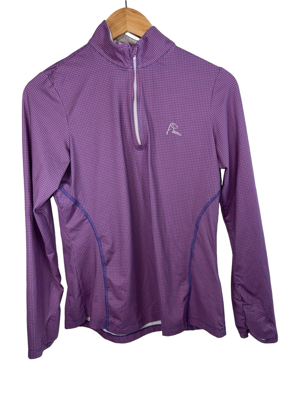 Rhoback Men's Purple Long-Sleeve 1/4 Zip pullover jacket